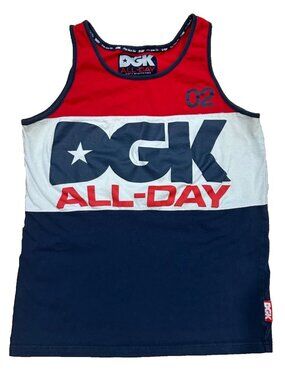 DGK Dirty Ghetto Kids Men's S All Day Tank Top Y2K